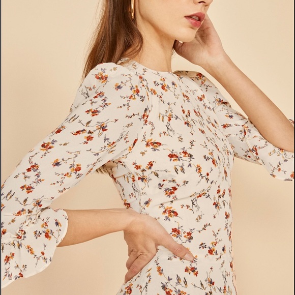 NWT Reformation floral Doutzen Mini dress in Gabrielle 6 medium - Picture 6 of 7